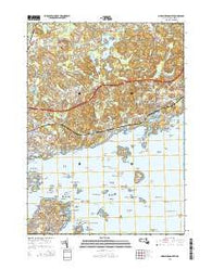Marblehead North Massachusetts Current topographic map, 1:24000 scale, 7.5 X 7.5 Minute, Year 2015