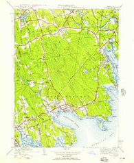 Marion Massachusetts Historical topographic map, 1:24000 scale, 7.5 X 7.5 Minute, Year 1943