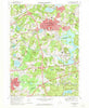 Marlborough Massachusetts Historical topographic map, 1:24000 scale, 7.5 X 7.5 Minute, Year 1969