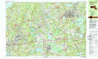 Marlborough Massachusetts Historical topographic map, 1:25000 scale, 7.5 X 15 Minute, Year 1983