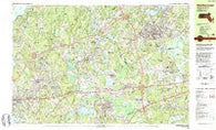 Marlborough Massachusetts Historical topographic map, 1:25000 scale, 7.5 X 15 Minute, Year 1983