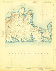Marthas Vineyard Massachusetts Historical topographic map, 1:62500 scale, 15 X 15 Minute, Year 1894