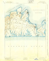 Marthas Vineyard Massachusetts Historical topographic map, 1:62500 scale, 15 X 15 Minute, Year 1894
