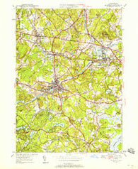 Maynard Massachusetts Historical topographic map, 1:24000 scale, 7.5 X 7.5 Minute, Year 1950