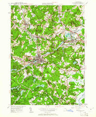 Maynard Massachusetts Historical topographic map, 1:24000 scale, 7.5 X 7.5 Minute, Year 1950