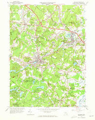 Maynard Massachusetts Historical topographic map, 1:24000 scale, 7.5 X 7.5 Minute, Year 1965