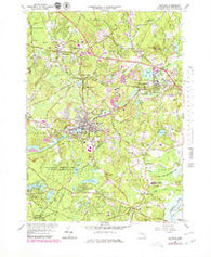 Maynard Massachusetts Historical topographic map, 1:25000 scale, 7.5 X 7.5 Minute, Year 1965