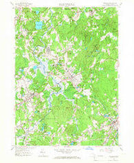 Medfield Massachusetts Historical topographic map, 1:24000 scale, 7.5 X 7.5 Minute, Year 1957