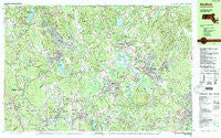 Medfield Massachusetts Historical topographic map, 1:25000 scale, 7.5 X 15 Minute, Year 1987