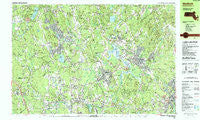Medfield Massachusetts Historical topographic map, 1:25000 scale, 7.5 X 15 Minute, Year 1987