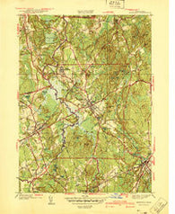 Medfield Massachusetts Historical topographic map, 1:31680 scale, 7.5 X 7.5 Minute, Year 1940