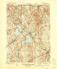 Medfield Massachusetts Historical topographic map, 1:31680 scale, 7.5 X 7.5 Minute, Year 1940