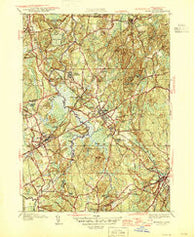 Medfield Massachusetts Historical topographic map, 1:31680 scale, 7.5 X 7.5 Minute, Year 1946