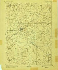 Middleboro Massachusetts Historical topographic map, 1:62500 scale, 15 X 15 Minute, Year 1893