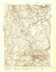 Middleboro Massachusetts Historical topographic map, 1:24000 scale, 7.5 X 7.5 Minute, Year 1937