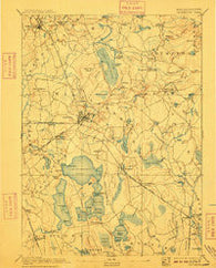 Middleboro Massachusetts Historical topographic map, 1:62500 scale, 15 X 15 Minute, Year 1893