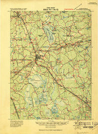 Middleboro Massachusetts Historical topographic map, 1:62500 scale, 15 X 15 Minute, Year 1916