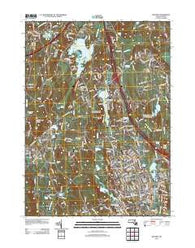 Milford Massachusetts Historical topographic map, 1:24000 scale, 7.5 X 7.5 Minute, Year 2012