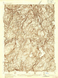Millbury Massachusetts Historical topographic map, 1:24000 scale, 7.5 X 7.5 Minute, Year 1935
