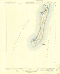 Monomoy Point Massachusetts Historical topographic map, 1:31680 scale, 7.5 X 7.5 Minute, Year 1942