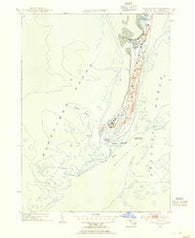 Monomoy Point Massachusetts Historical topographic map, 1:31680 scale, 7.5 X 7.5 Minute, Year 1953
