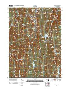 Monson Massachusetts Historical topographic map, 1:24000 scale, 7.5 X 7.5 Minute, Year 2012