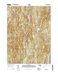 Monson Massachusetts Current topographic map, 1:24000 scale, 7.5 X 7.5 Minute, Year 2015