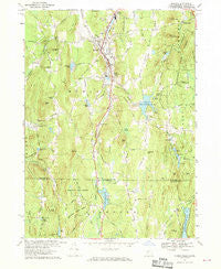 Monson Massachusetts Historical topographic map, 1:24000 scale, 7.5 X 7.5 Minute, Year 1967