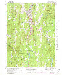 Monson Massachusetts Historical topographic map, 1:24000 scale, 7.5 X 7.5 Minute, Year 1967