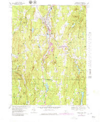 Monson Massachusetts Historical topographic map, 1:25000 scale, 7.5 X 7.5 Minute, Year 1967