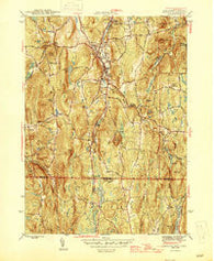 Monson Massachusetts Historical topographic map, 1:31680 scale, 7.5 X 7.5 Minute, Year 1946