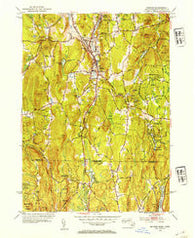 Monson Massachusetts Historical topographic map, 1:31680 scale, 7.5 X 7.5 Minute, Year 1953