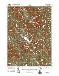 Monterey Massachusetts Historical topographic map, 1:24000 scale, 7.5 X 7.5 Minute, Year 2012