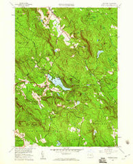 Monterey Massachusetts Historical topographic map, 1:24000 scale, 7.5 X 7.5 Minute, Year 1958