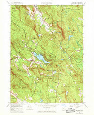 Monterey Massachusetts Historical topographic map, 1:24000 scale, 7.5 X 7.5 Minute, Year 1958