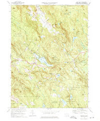 Monterey Massachusetts Historical topographic map, 1:24000 scale, 7.5 X 7.5 Minute, Year 1973