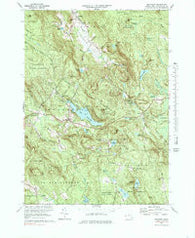 Monterey Massachusetts Historical topographic map, 1:25000 scale, 7.5 X 7.5 Minute, Year 1973