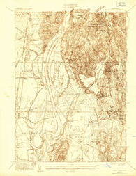 Mount Toby Massachusetts Historical topographic map, 1:24000 scale, 7.5 X 7.5 Minute, Year 1935