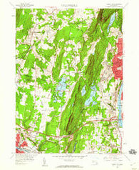 Mount Tom Massachusetts Historical topographic map, 1:24000 scale, 7.5 X 7.5 Minute, Year 1958