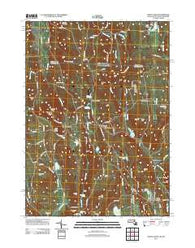 Mount Grace Massachusetts Historical topographic map, 1:24000 scale, 7.5 X 7.5 Minute, Year 2012