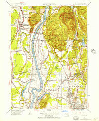 Mt Toby Massachusetts Historical topographic map, 1:24000 scale, 7.5 X 7.5 Minute, Year 1955
