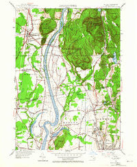 Mt Toby Massachusetts Historical topographic map, 1:24000 scale, 7.5 X 7.5 Minute, Year 1955