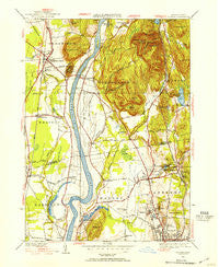 Mt Toby Massachusetts Historical topographic map, 1:31680 scale, 7.5 X 7.5 Minute, Year 1944