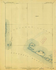 Muskeget Massachusetts Historical topographic map, 1:62500 scale, 15 X 15 Minute, Year 1899