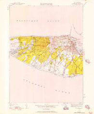 Nantucket Massachusetts Historical topographic map, 1:24000 scale, 7.5 X 7.5 Minute, Year 1951
