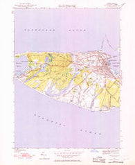 Nantucket Massachusetts Historical topographic map, 1:24000 scale, 7.5 X 7.5 Minute, Year 1951