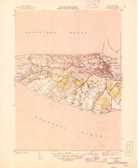 Nantucket Massachusetts Historical topographic map, 1:31680 scale, 7.5 X 7.5 Minute, Year 1945