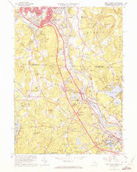 Nashua South New Hampshire Historical topographic map, 1:24000 scale, 7.5 X 7.5 Minute, Year 1965