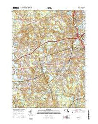 Natick Massachusetts Current topographic map, 1:24000 scale, 7.5 X 7.5 Minute, Year 2015