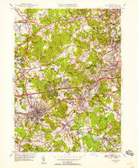Natick Massachusetts Historical topographic map, 1:24000 scale, 7.5 X 7.5 Minute, Year 1950